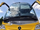 Autobus znaky Mercedes-Benz Travego Edition 1 urený na dálkové spoje.