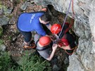 Horolezec spadl v Labskm dolu, zchrani jej vyproovali se zrannm