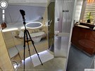Na snímku z koupelny v letounu Airbus A380 spolenosti The Emirates byl...