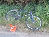 Srážky cyklisty s autem v Horní Brusnici na Trutnovsku