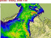 Srkov mapa ukazuje, jak v noci z ter na stedu 7. srpna postupovalo...