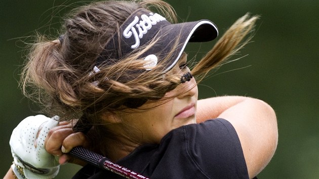 esk golfistka Adriana Kubecov na turnaji  Pilsen Golf Masters 2013 na hiti v Din.