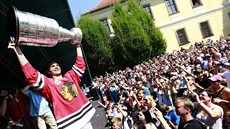 Michael Frolík se Stanley Cupem na Kladn