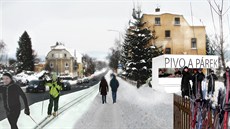 V centru Jablonce by se mohli objevit i ly�a�i.