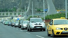 Taxikái míí na Stekov, kde probhlo poslední rozlouení se zavradnou Hanou