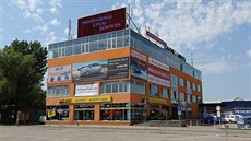 City Fitness Club sídlil v posledním pat�e budovy proti �eskobud�jovickému...