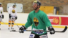 Martin Ruinský na tréninku litvínovských hokejist.