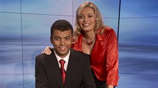 Lucie Borhyová a Rey Koranteng v roce 2008. V tém roce Lucie porodila...