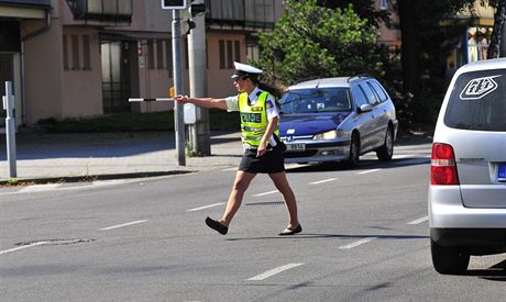 Sára Nováková byla jedinou enou, která se zúastnila krajské soute policie v...