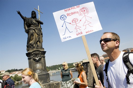 Akce Mladých kesanských demokrat a Hnutí pro ivot.