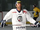Petr Nedvd na tréninku libereckých hokejist.
