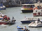 Vyetování sráky gondoly s lodí, pi které zemel nmecký turista (17. srpna...