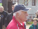 Václav Klaus ped výstupem na Snku.
