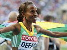 Etiopská vytrvalkyn Meseret Defarová ovládla na mistrovství svta v Moskv bh