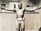 Jack Johnson se stal prvním afro-americkým ampionem v tké váze.