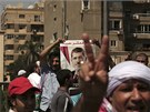 Protestní akce "Pátek hnvu"  v Káhie (16. srpna 2013)