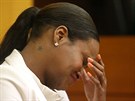 Tameka Fosterová se bhem soudu rozplakala.