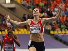 DOKÁZALA TO. Zuzana Hejnová na MS v Moskv vítzí v závod na 400 metr...