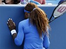 Zklamaná Serena Williamsová po prohraném finále v Cincinnati.