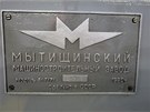 Znaka výrobce sovtského metra
