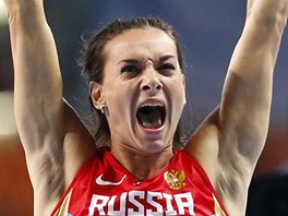 POTET. Rusk tykaka Jelena Isinbajevov vyhrla v Moskv tet svtov