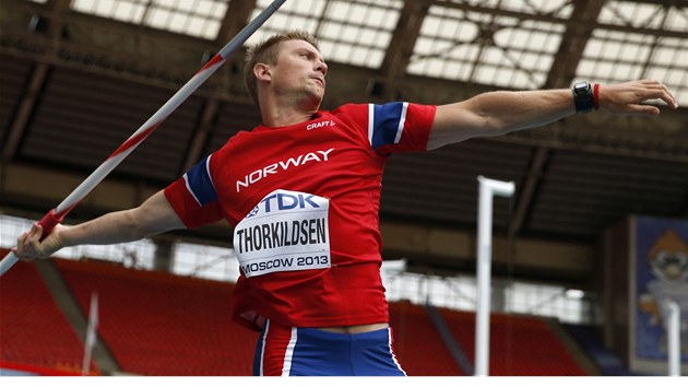 Norsk otpa Andreas Thorkildsen pi kvalifikanm hodu.