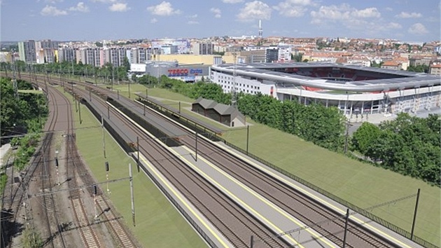 Vizualizace nové stanice Praha - Eden