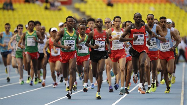 VYBHME. Maraton na atletickm ampiontu v Moskv prv zaal.