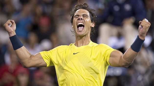 Radost Rafaela Nadala na turnaji v Montrealu