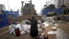 Fotograf zpravodajské agentury AFP Muhammed Abdel Moneim zachytil �enu, která...