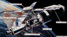 Orbitální stanice Skylab.