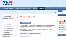 Inzerát na stránkách �eské spo�itelny: Volná pozice Generálního prezidenta
