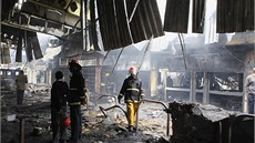 Následky po�áru leti�t� v Nairobi (8. srpna 2013)