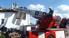 Poár výrobny rozvad v Markovicích