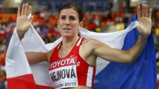 NOVÁ ŠAMPIONKA. Zuzana Hejnová po vítězství na MS v Moskvě v závodě na 400...