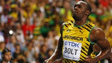 Usain Bolt z jamajky se stal podle oekávání mistrem svta v bhu na 100 metr.