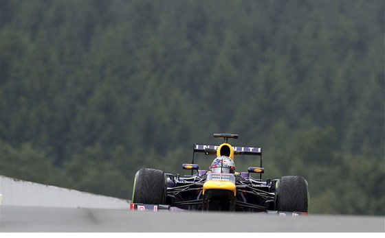 Sebastian Vettel vyhrál v Belgii v roce 2011.