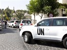 Pozorovatelé OSN v Damaku (27. srpna 2013)