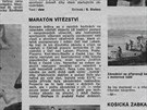 Dnenímu Gastonovu memoriálu z Ústí nad Labem do Dína pedcházel Maraton...