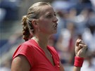 JO! eská tenistka Petra Kvitová slaví postup do 2. kola US Open.
