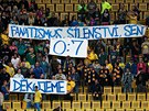 Transparent teplických fanouk pi utkání proti Jihlav.