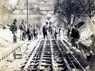 Červenec 1891, před zahájením provozu první lanovky
