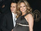 Jennifer Lopezová s manelem (6. února 2008)