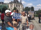 Demonstrace proti rasismu v Plzni.