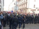 9 Demonstrace radikál v Plzni. (24. srpna 2013)