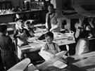 Žáci jedné ze zlínských škol v roce 1938. 