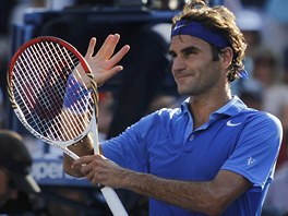 DKY! vcarsk tenista Roger Federer zdrav divky po postupu do 2. kola US