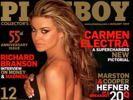 Lednové íslo magazínu Playboy ovládla v roce 2009 modelka Carmen Electra.