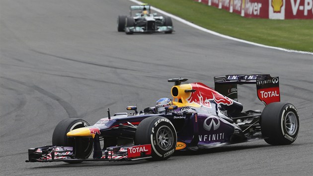 Sebastian Vettel ve Velk cen Belgie.