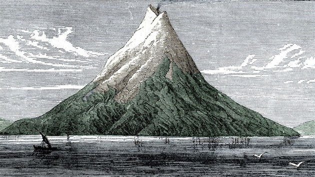 Ped vbuchy v srpnu 1883 mla Krakatoa tvar homole.